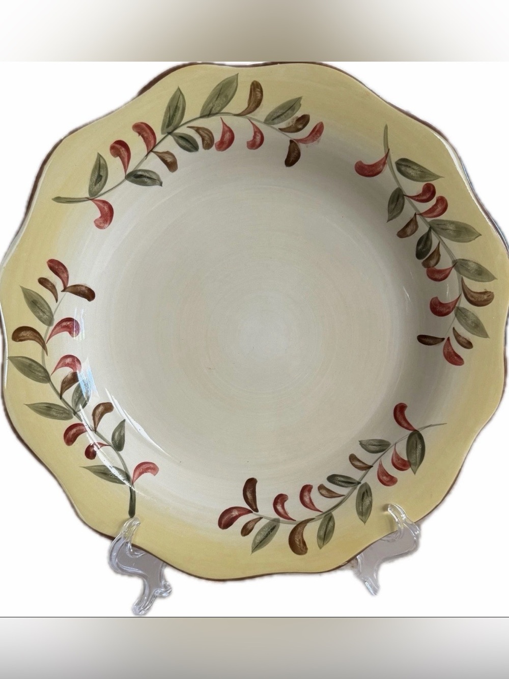 Vtg Better Homes and Gardens Tuscan Retreat Dinner Plate 11 “ Scalloped Edge